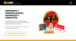 Desktop Screenshot of esserigrafia.com