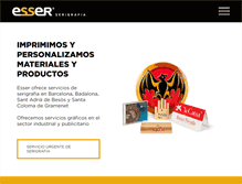 Tablet Screenshot of esserigrafia.com
